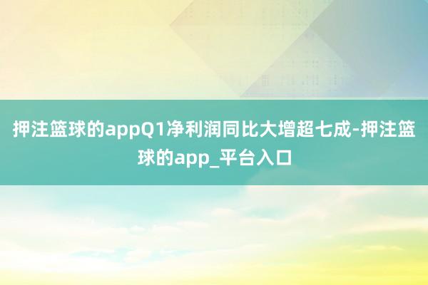 押注篮球的appQ1净利润同比大增超七成-押注篮球的app_平台入口