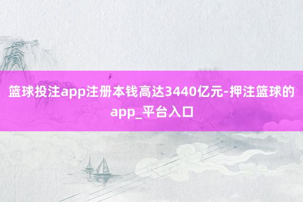 篮球投注app注册本钱高达3440亿元-押注篮球的app_平台入口