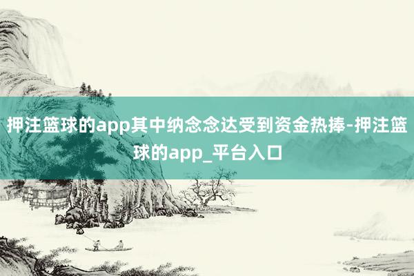 押注篮球的app其中纳念念达受到资金热捧-押注篮球的app_平台入口