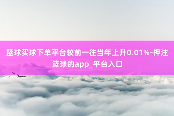 篮球买球下单平台较前一往当年上升0.01%-押注篮球的app_平台入口