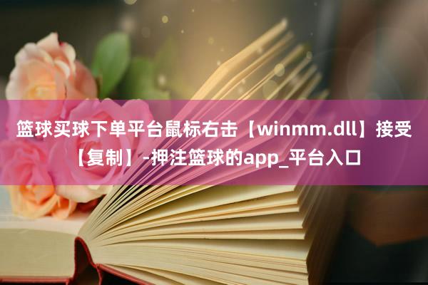 篮球买球下单平台鼠标右击【winmm.dll】接受【复制】-押注篮球的app_平台入口